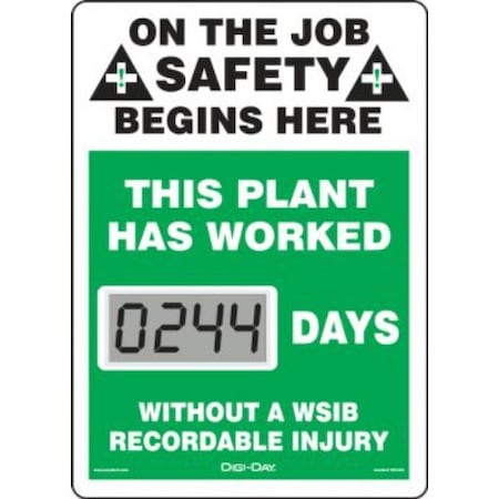 Accuform MINI DIGIDAY ELECTRONIC SCOREBOARDS SCL244 SCL244